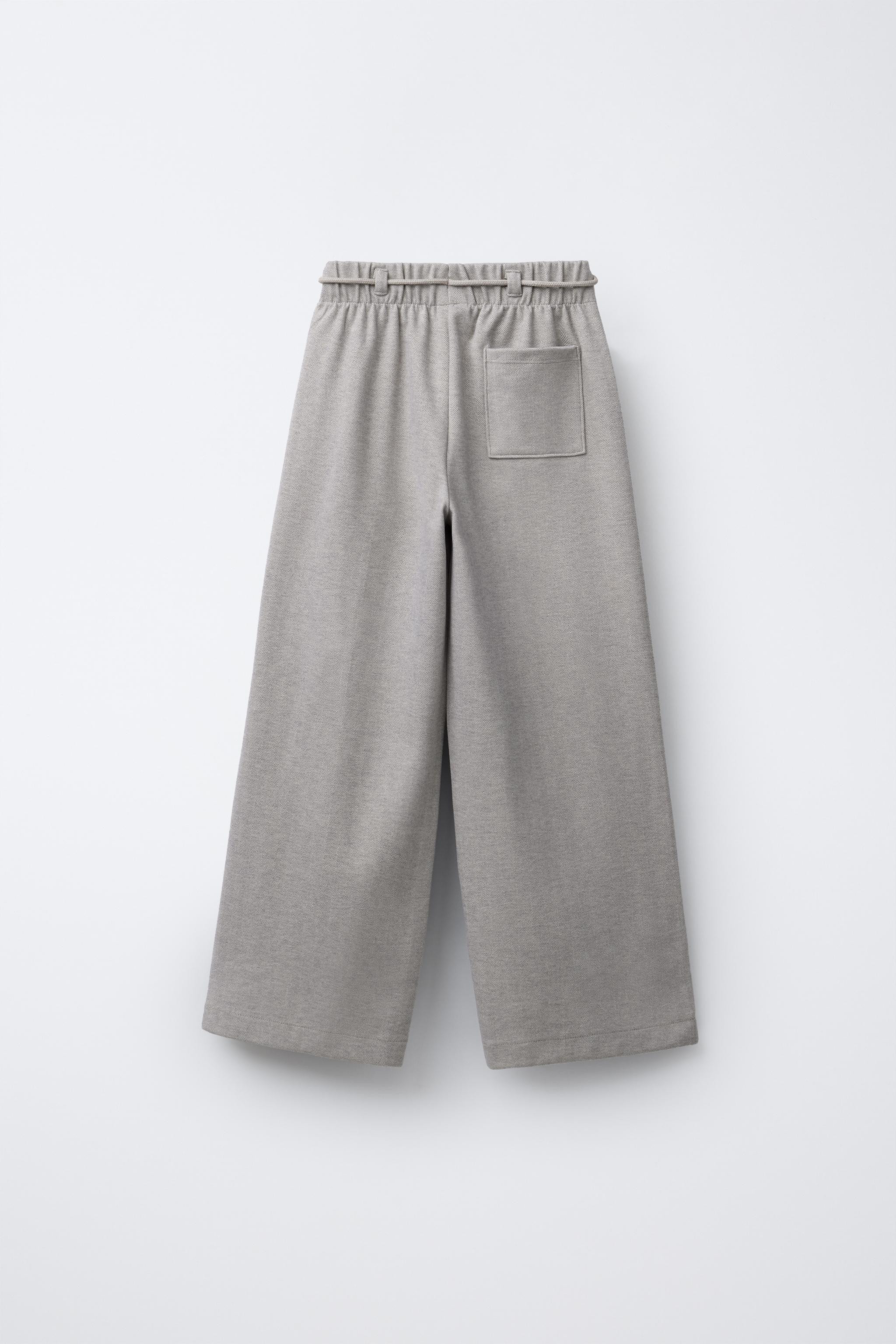 HERRINGBONE WIDE LEG PANTS | Zara US