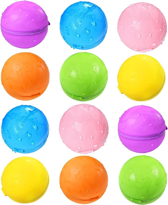 SOPPYCID Water Balloons Reusable,Silicone Quick Fill For Kids Balls Toys Magnetic Self Sealing Ha... | Amazon (US)