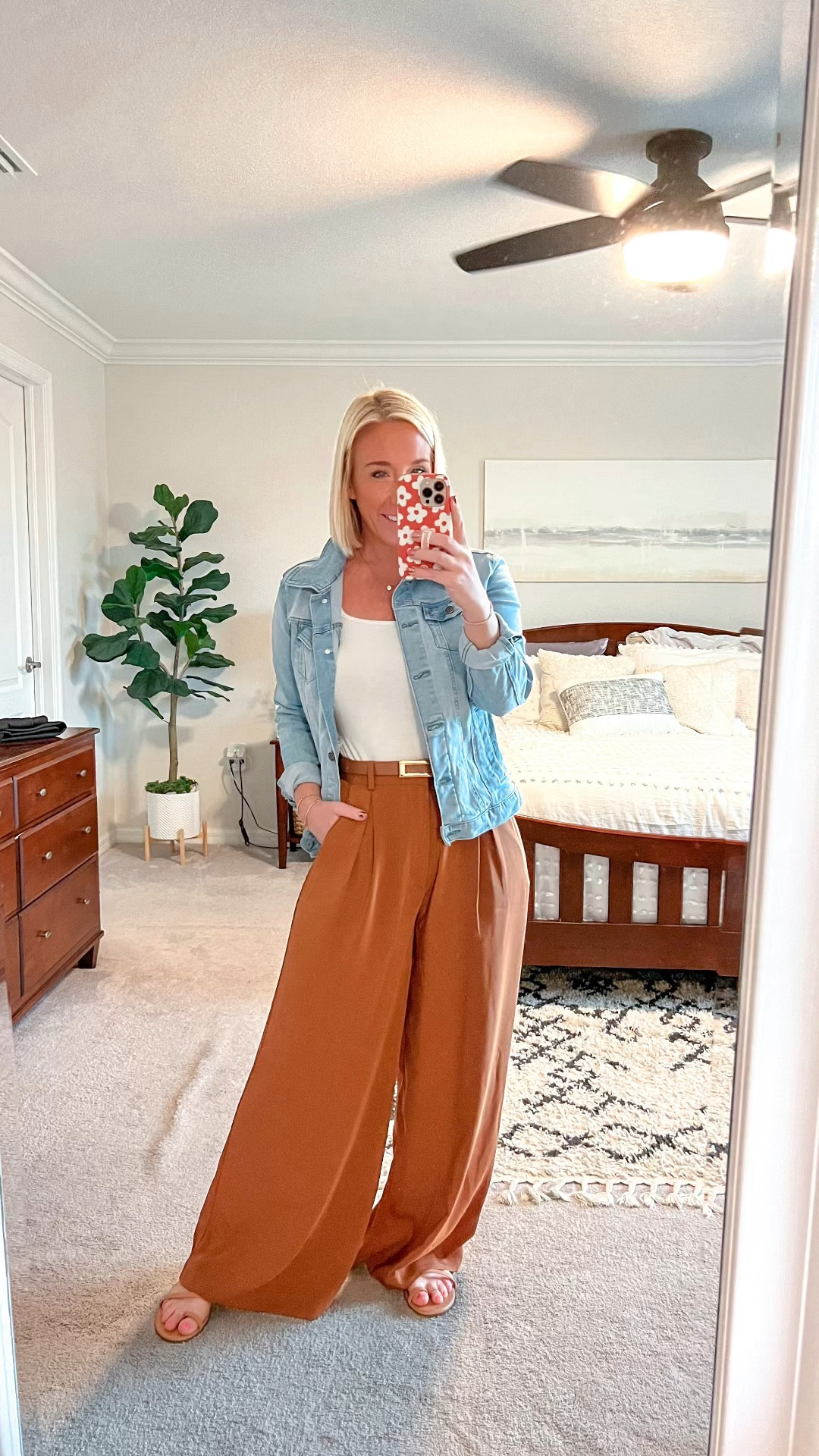 My outfit to got to middle school open house:
• pants - size small. Comes in a bunch of colors.
• bodysuit - size small.
• belt & jewelry also from Amazon.
• jean jacket - size small. Has stretch & is $24.98.
• sandals / tts  

#LTKfindsunder50 #LTKworkwear #LTKstyletip