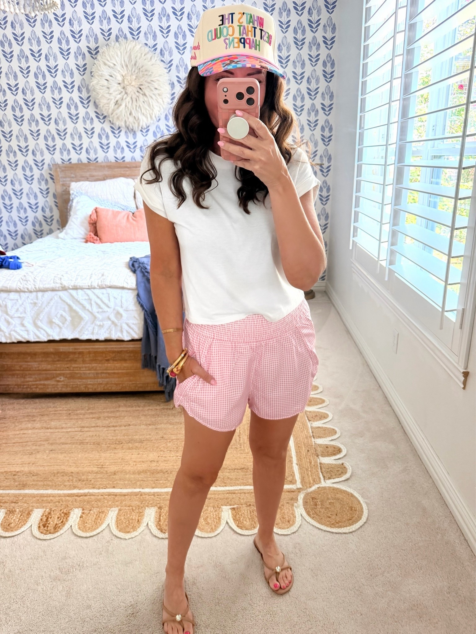 Wearing a small in this cute, everyday tee. 
Medium in these top rated running shorts that come in SO many colors! 
.

#LTKootd #LTKmomlife #LTKActive