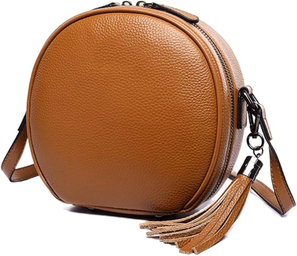 NC Fashion Temperament Leather Handbags Shoulder Bag Ladies Soft Leather Casual Diagonal Small Ba... | Amazon (US)