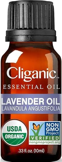 Cliganic USDA Organic Lavender Essential Oil - 100% Pure Natural Undiluted, for Aromatherapy Diff... | Amazon (US)