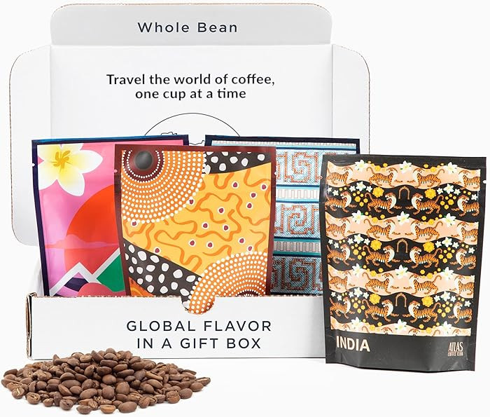 Atlas Coffee Club World of Coffee Set, Gourmet Coffee Gift Sampler, 4-Pack Variety Box of the Wor... | Amazon (US)