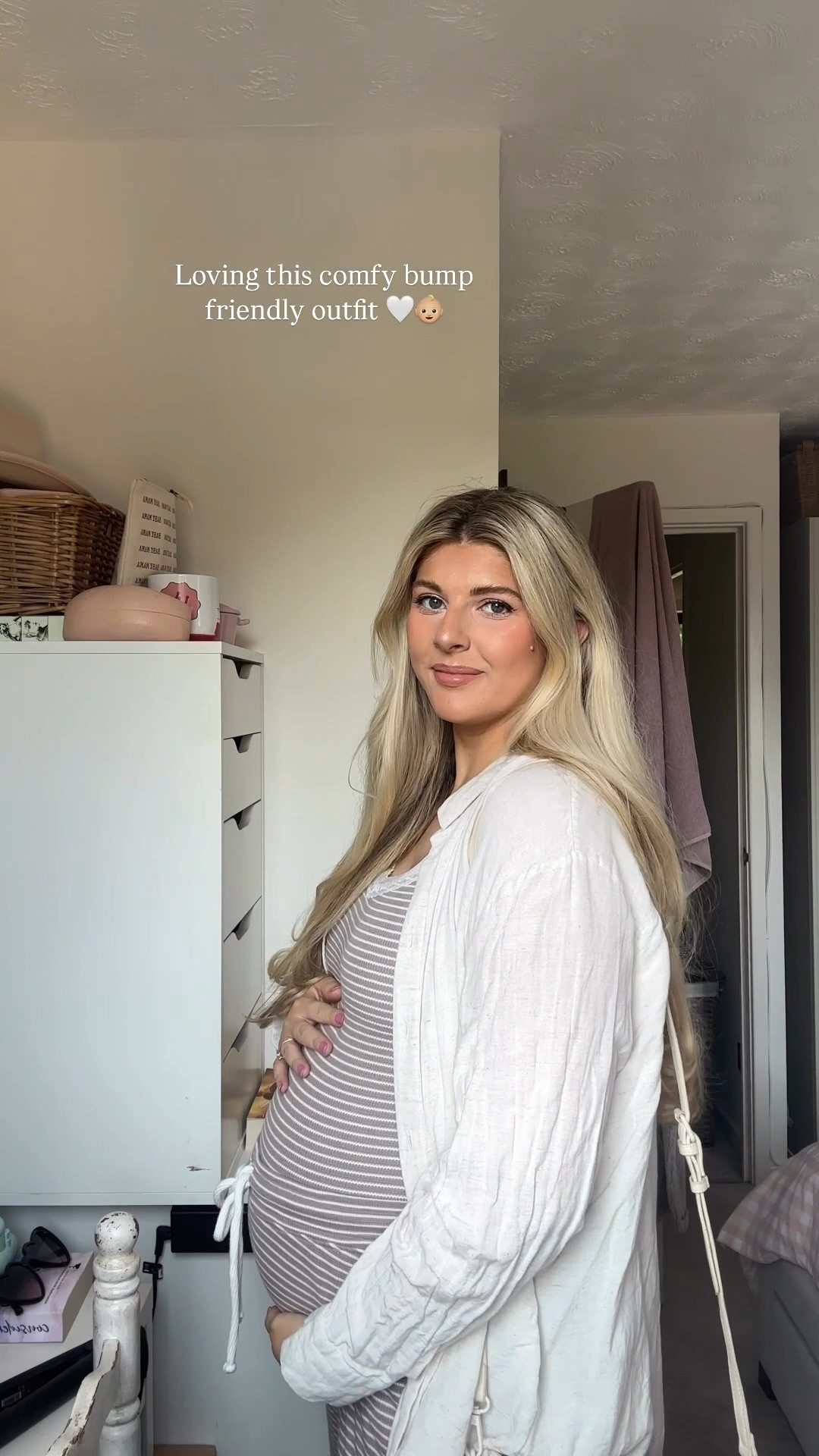 Loving this comfy bump friendly outfit 🤍👶🏼 

#bumpfriendlyfashion #bumpfriendly #pregnancy #pregnancyoutfit #pregnancyfashion 

#LTKmaternity #LTKsummer #LTKtravel