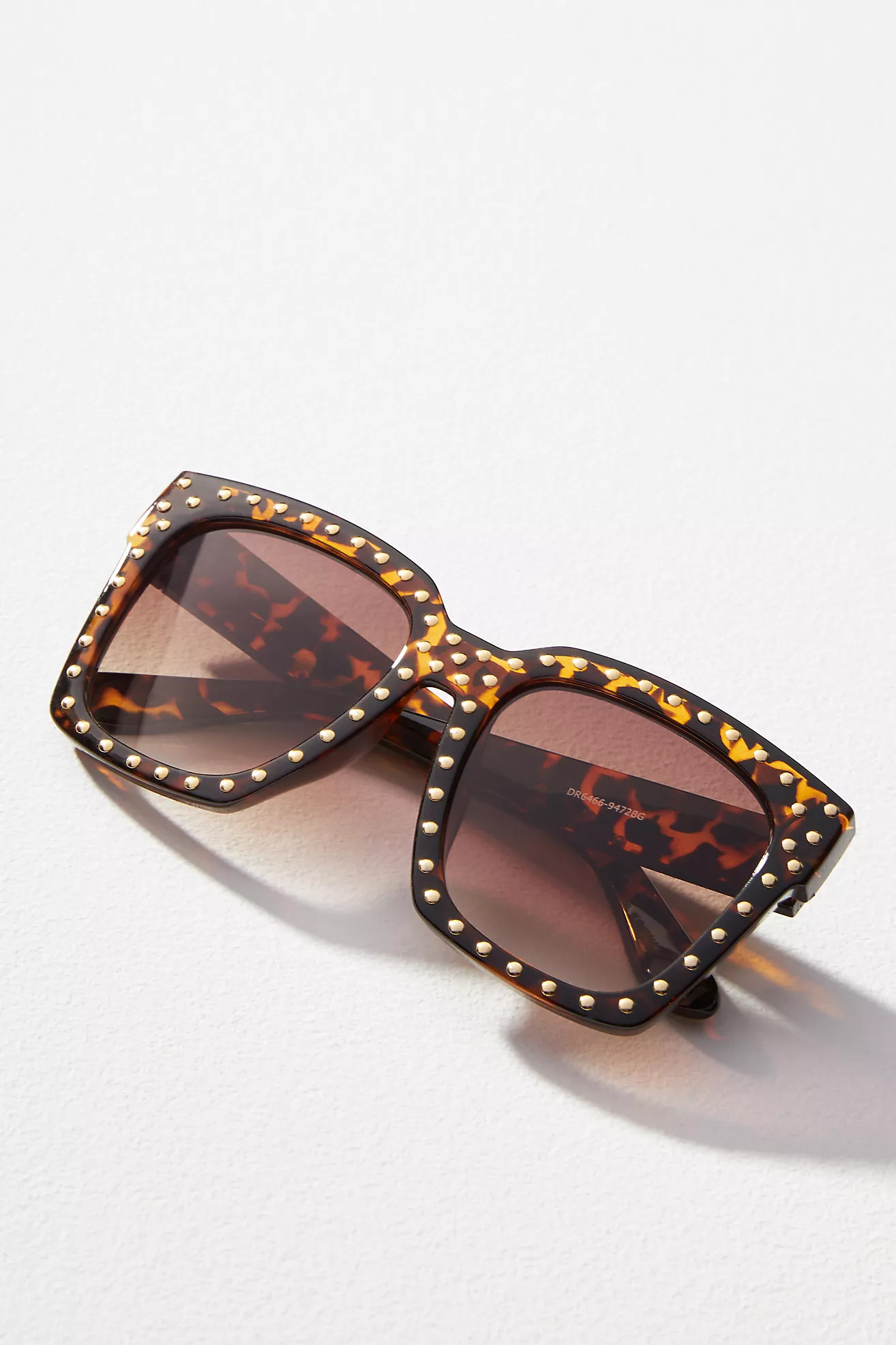 Studded Square Sunglasses | Anthropologie (US)