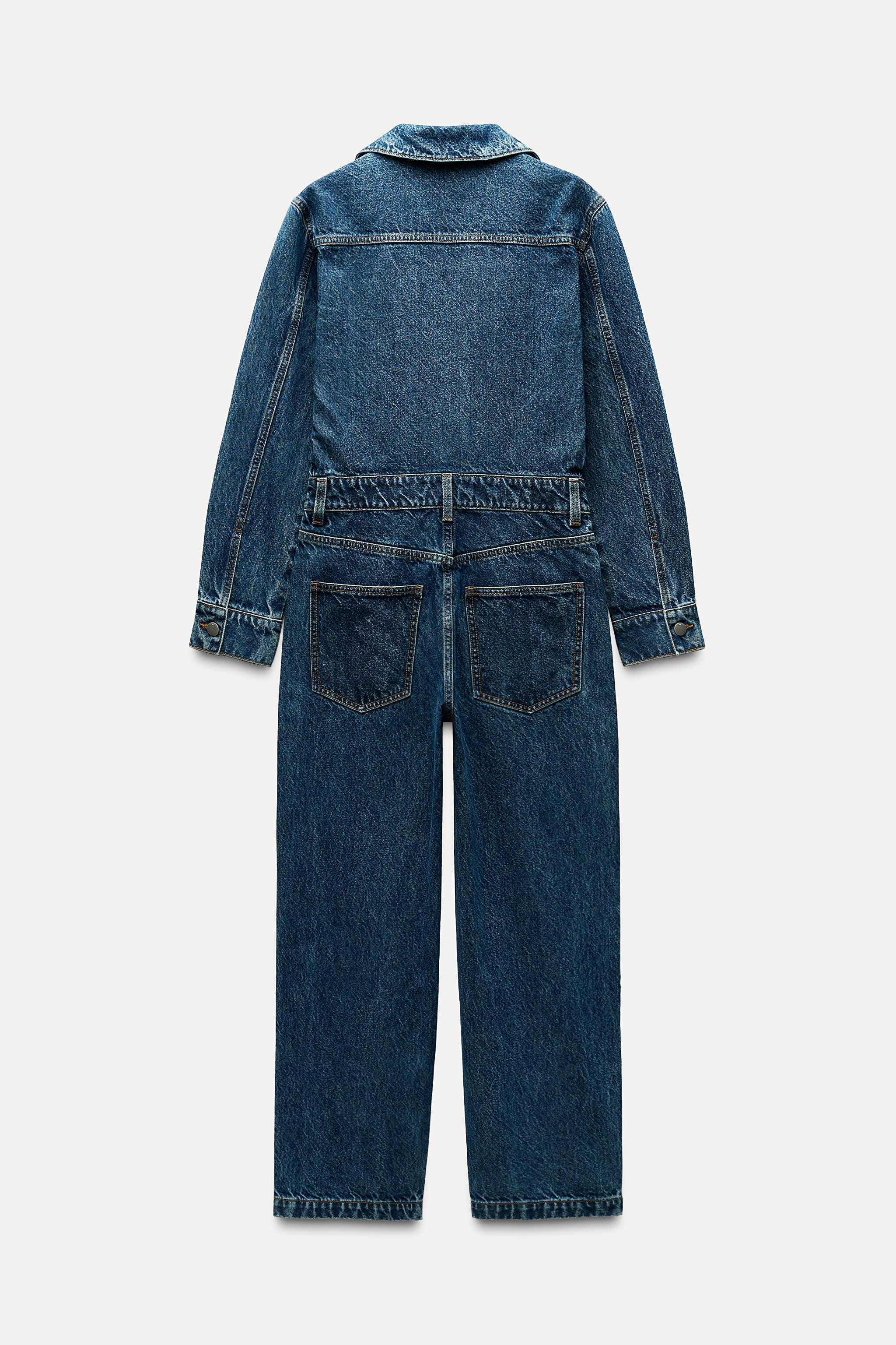 Z1975 LONG DENIM JUMPSUIT | Zara US