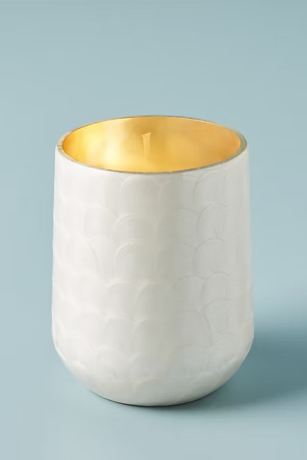 Capri Blue Capiz Glass Candle | Anthropologie (US)