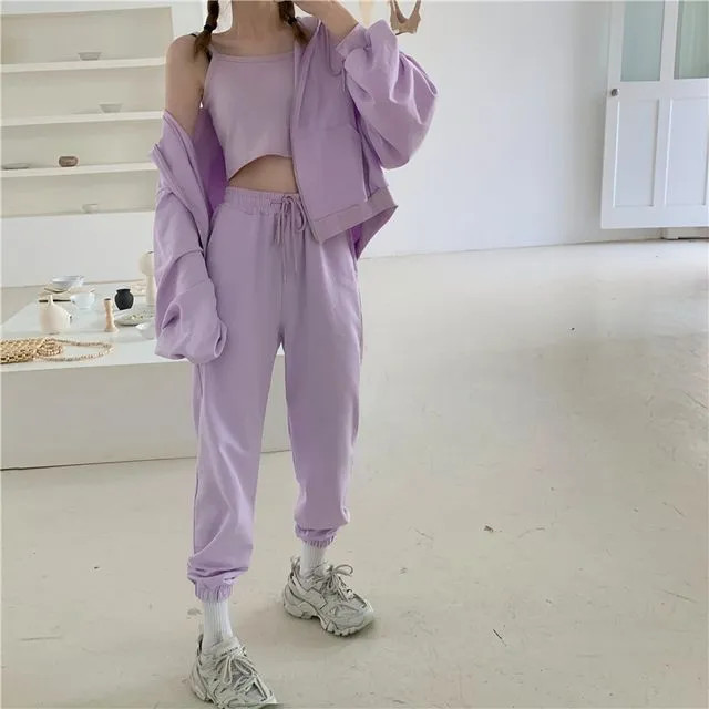 monroll - Cropped Camisole Top / Zip-Up Hoodie / Sweatpants | YesStyle | YesStyle Global