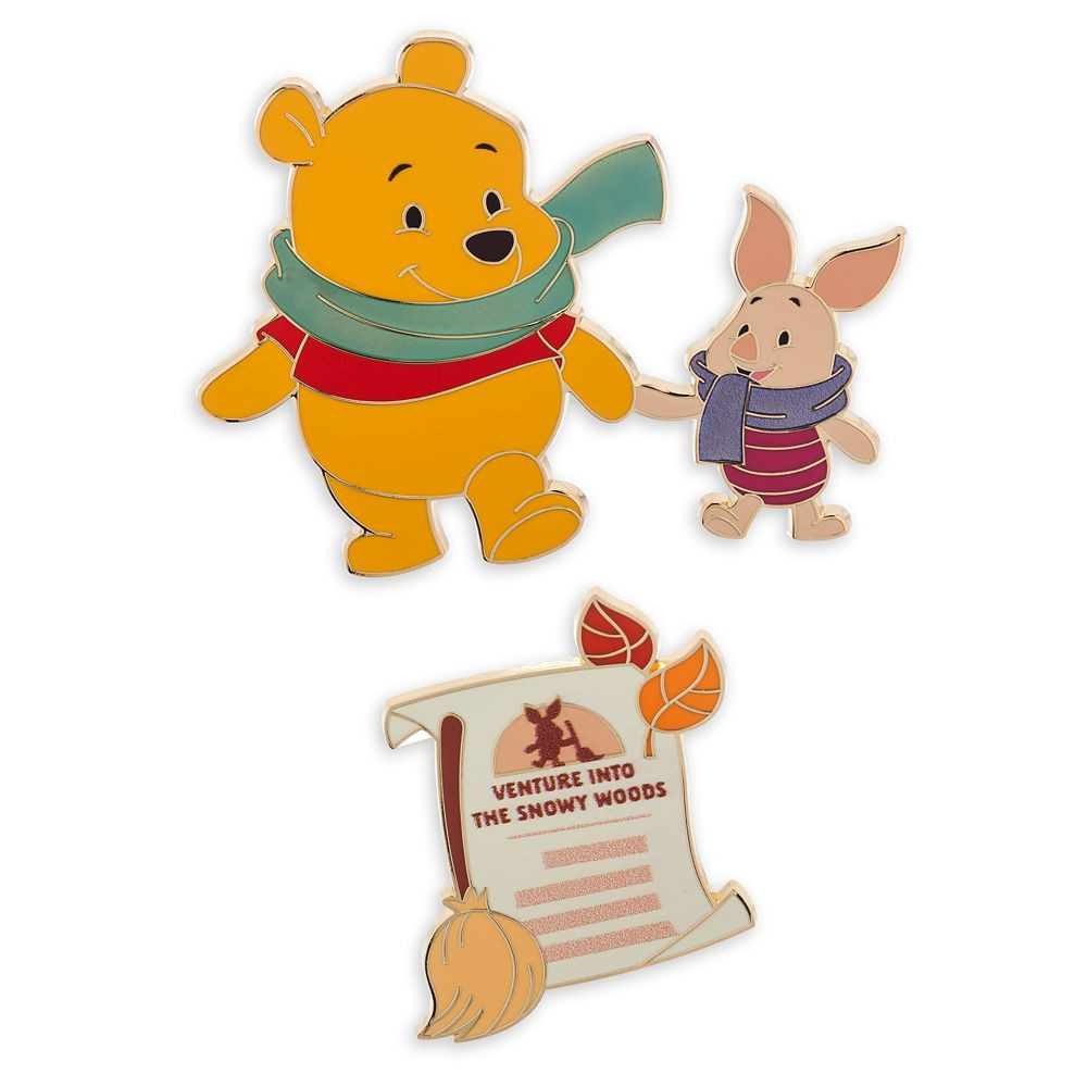 Winnie the Pooh and Piglet Pin Set – Hundred Acre Wood Series – February | Disney Store