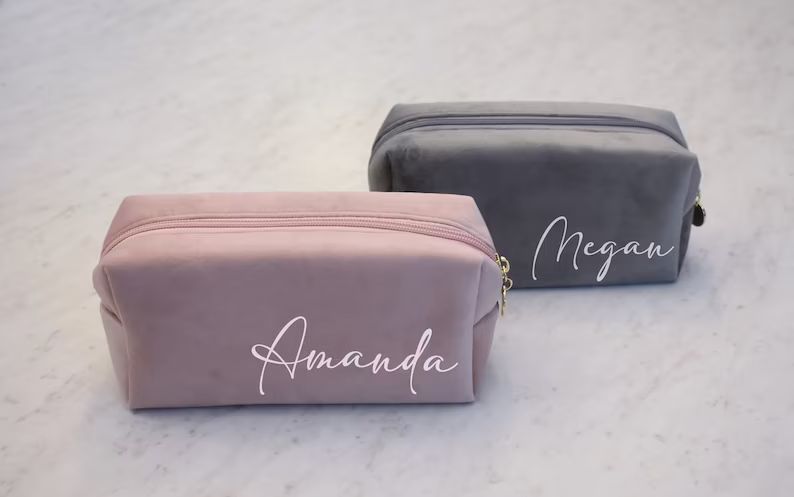 Bridesmaid Gifts Makeup Bag Personalized Gift for Her - Etsy | Etsy (US)