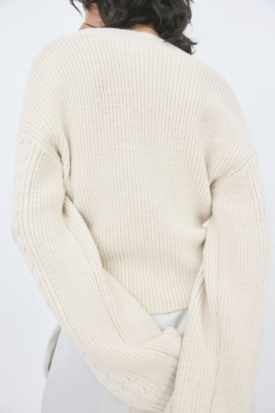 Cut-out Sweater - Cream - Ladies | H&M US | H&M (US + CA)