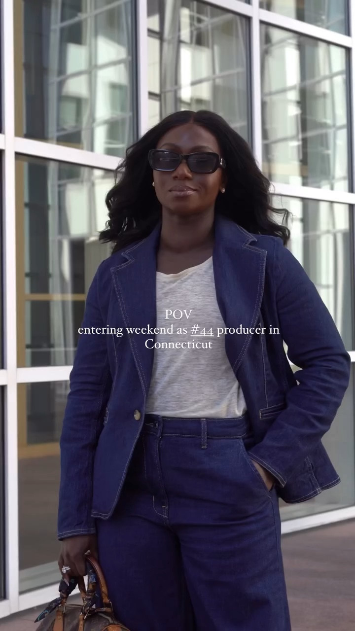 You’re probably here for fashion, but I just found out I was the #44 top real estate producer in the state of Connecticut… after only 4 months in the business.

I’m literally in awe of what God is doing with me in real estate. I’m excited and I’m looking forward to working even harder for my future clients! 

In the meantime, let’s get into this denim suit from @walmartfashion . The stitching , the style, the quality is truly unmatched. And the best part is that it’s modest! 

Wear it to church, wear it to the office, wear it to brunch - all appropriate settings! 

Comment SHOP to get a link to my entire outfit directly to your DM! @shop.ltk