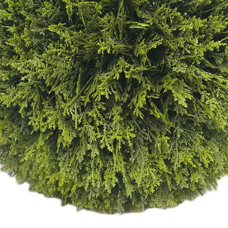 My Texas House 21" Artificial Evergreen Cyprus Ball | Walmart (US)