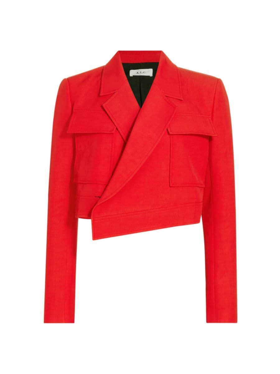 Reeve Wrap Cropped Jacket | Saks Fifth Avenue