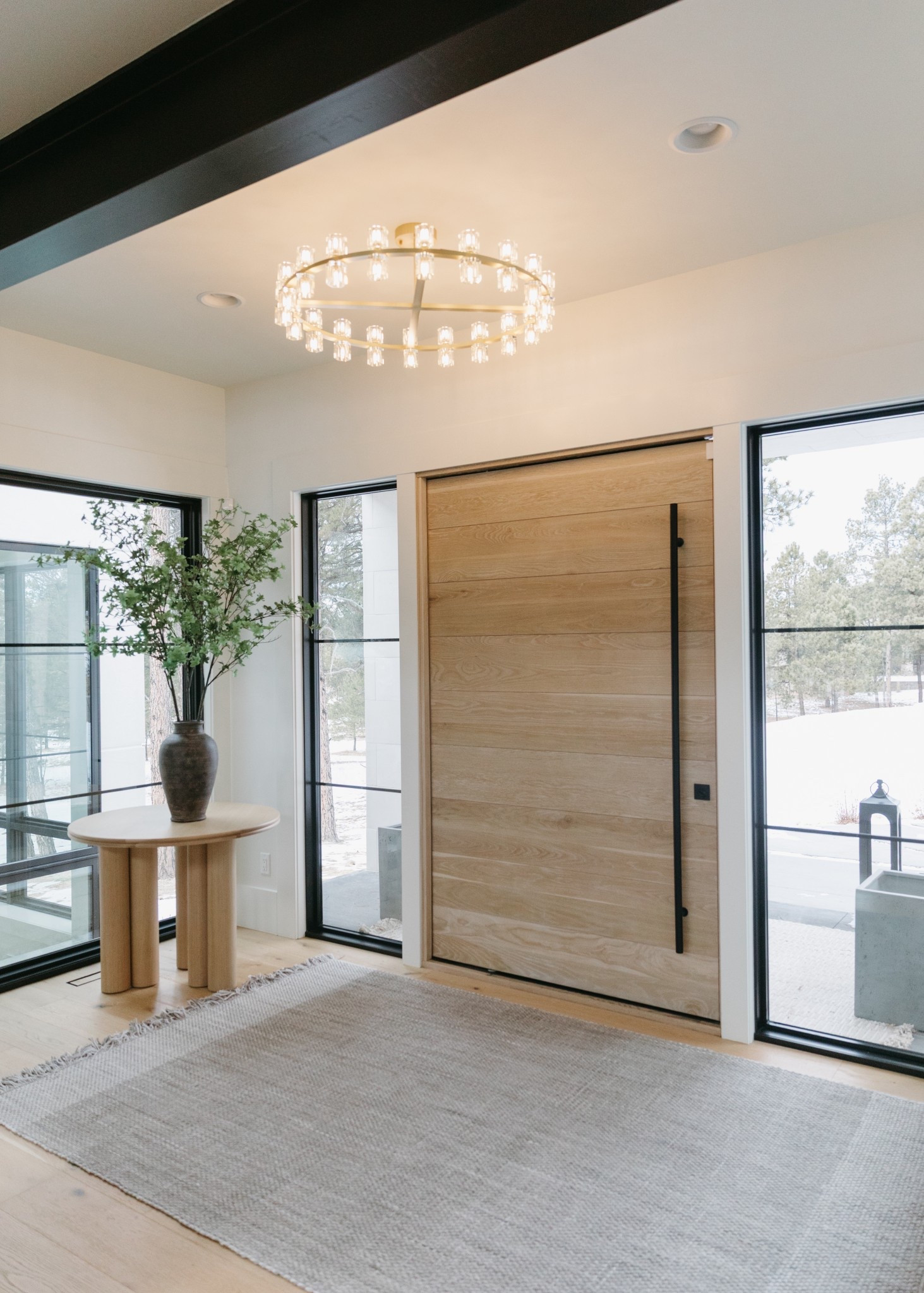 I styled the Faux Oversized Green Branch in this corner to fill the space with some extra height. Works perfectly in the Rustic Brown Vase. This is the Tall - 18”H. 

#LTKHome #LTKdayinmylife #LTKSeasonal