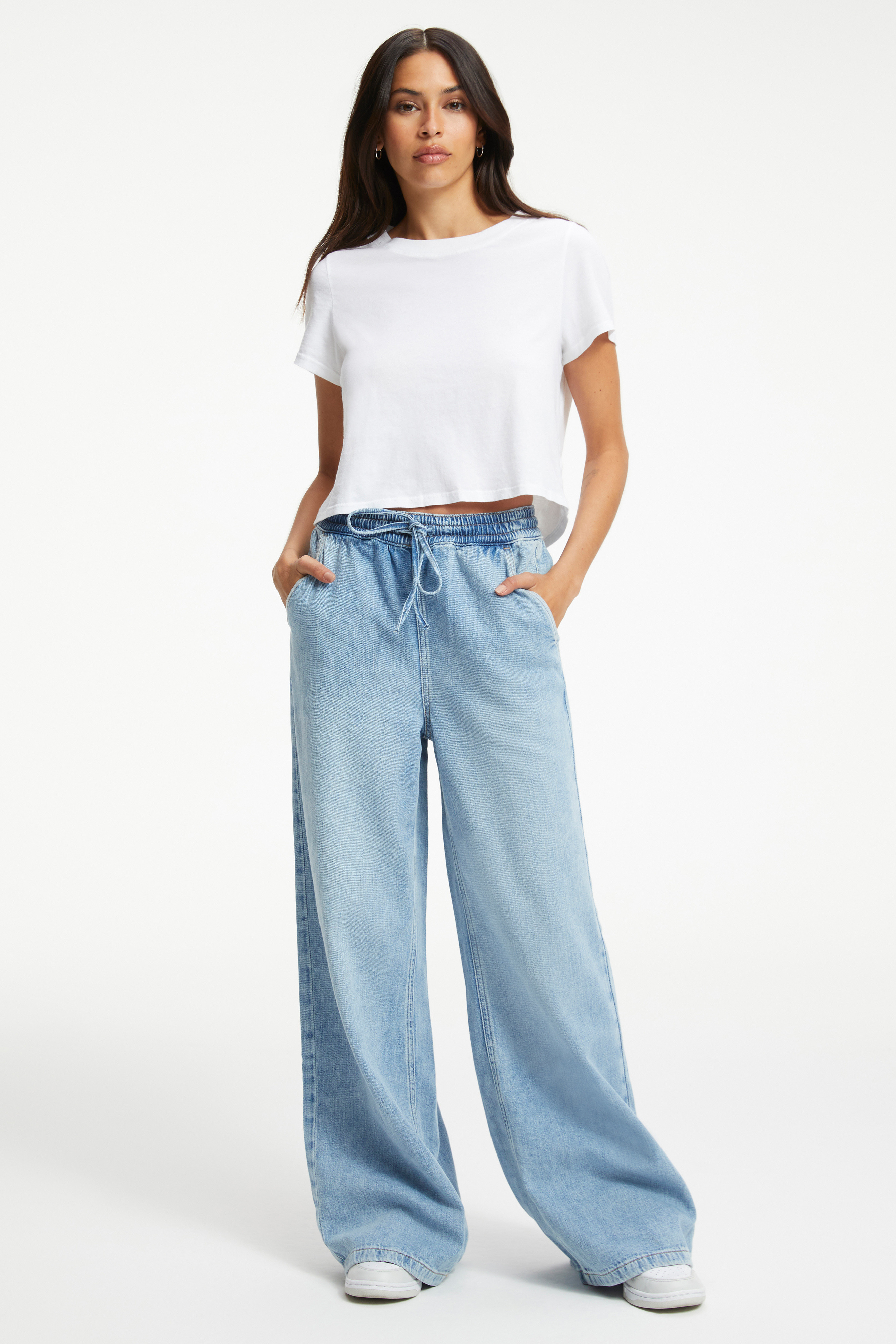 WEIGHTLESS WIDE LEG PANT | INDIGO210 | Good American