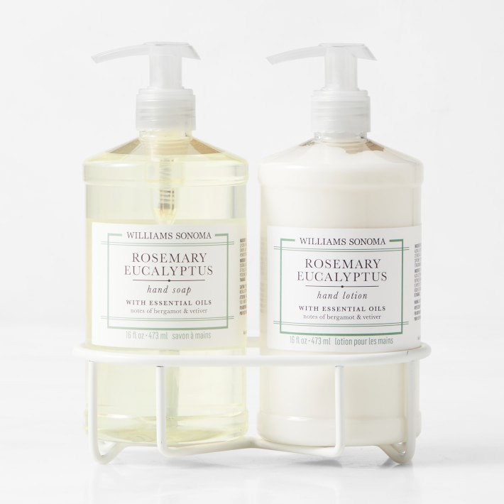 Williams Sonoma Rosemary Eucalyptus Hand Soap & Lotion 3-Piece Set | Williams-Sonoma