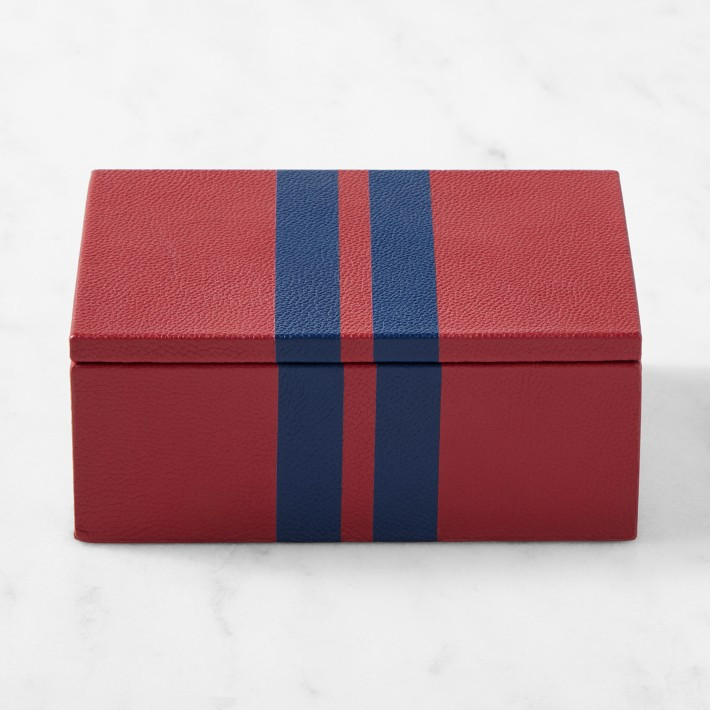 THE GEORGE x Williams Sonoma Home Leather Wrapped Boxes                                         A... | Williams-Sonoma