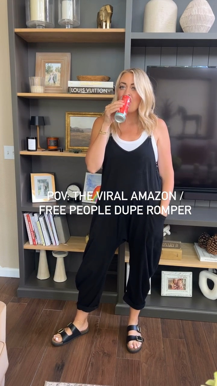 Debate distraction 😂 If you haven’t bought this romper yet, it’s time ladies. It’s literally the number one thing I pull from my closet and can be styled a million ways with a million colors for $20!