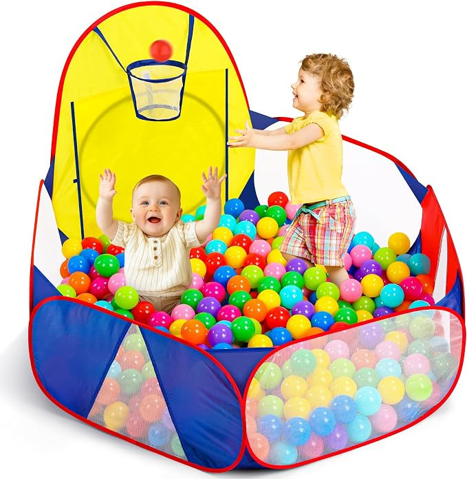 Kids Ball Pit Large Pop Up Childrens Ball Pits Tent for Toddlers Playhouse Baby Crawl Playpen wit... | Amazon (US)