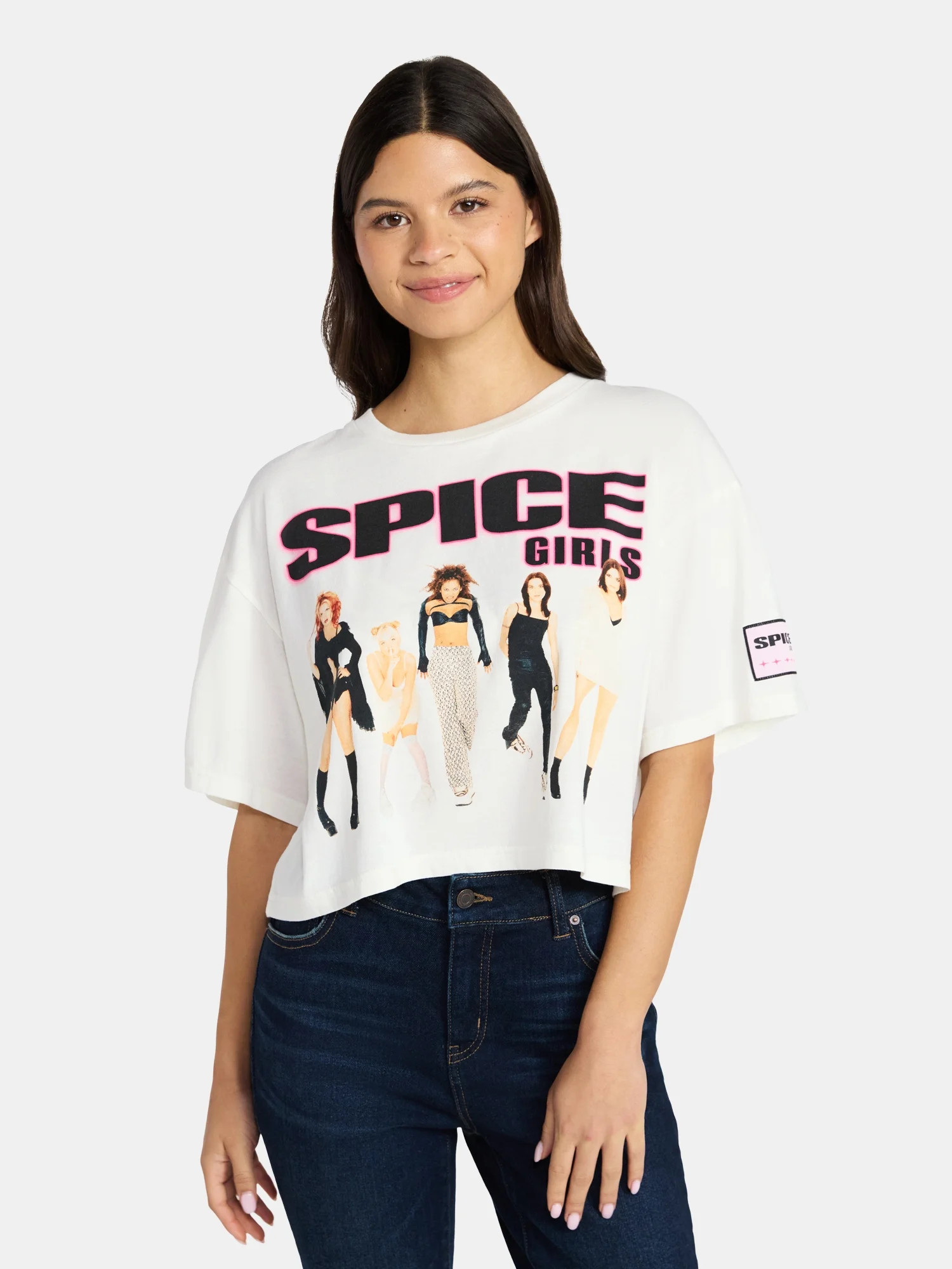 Spice Girls Women's Skimmer Tee with Short Sleeves, XXS-XXL | Walmart (US)