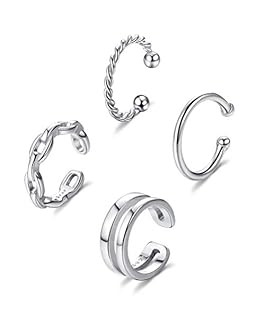 MILACOLATO Cuff Earrings 925 Sterling Silver Ear Cuff Earrings | Amazon (US)