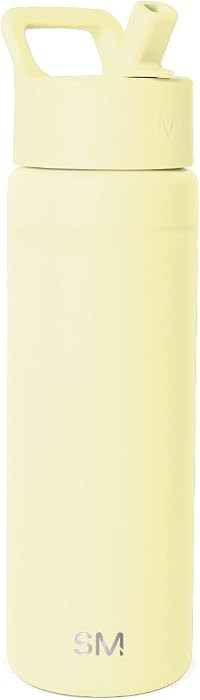 Simple Modern Water Bottle with Straw Lid | Vacuum Insulated Stainless Steel Metal | Reusable Lea... | Amazon (US)