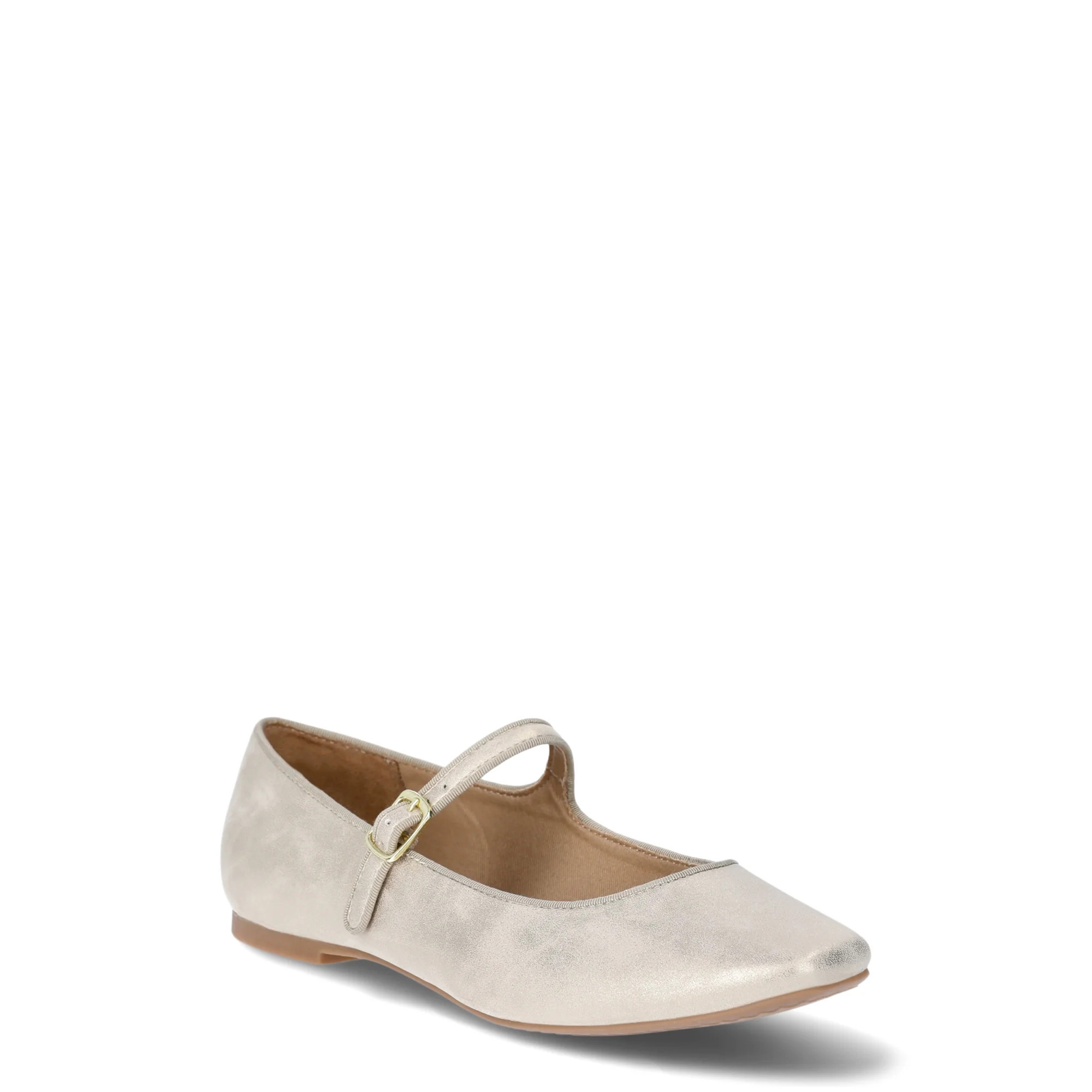 Time and Tru Women's Faux Leather Mary Jane Flats | Walmart (US)