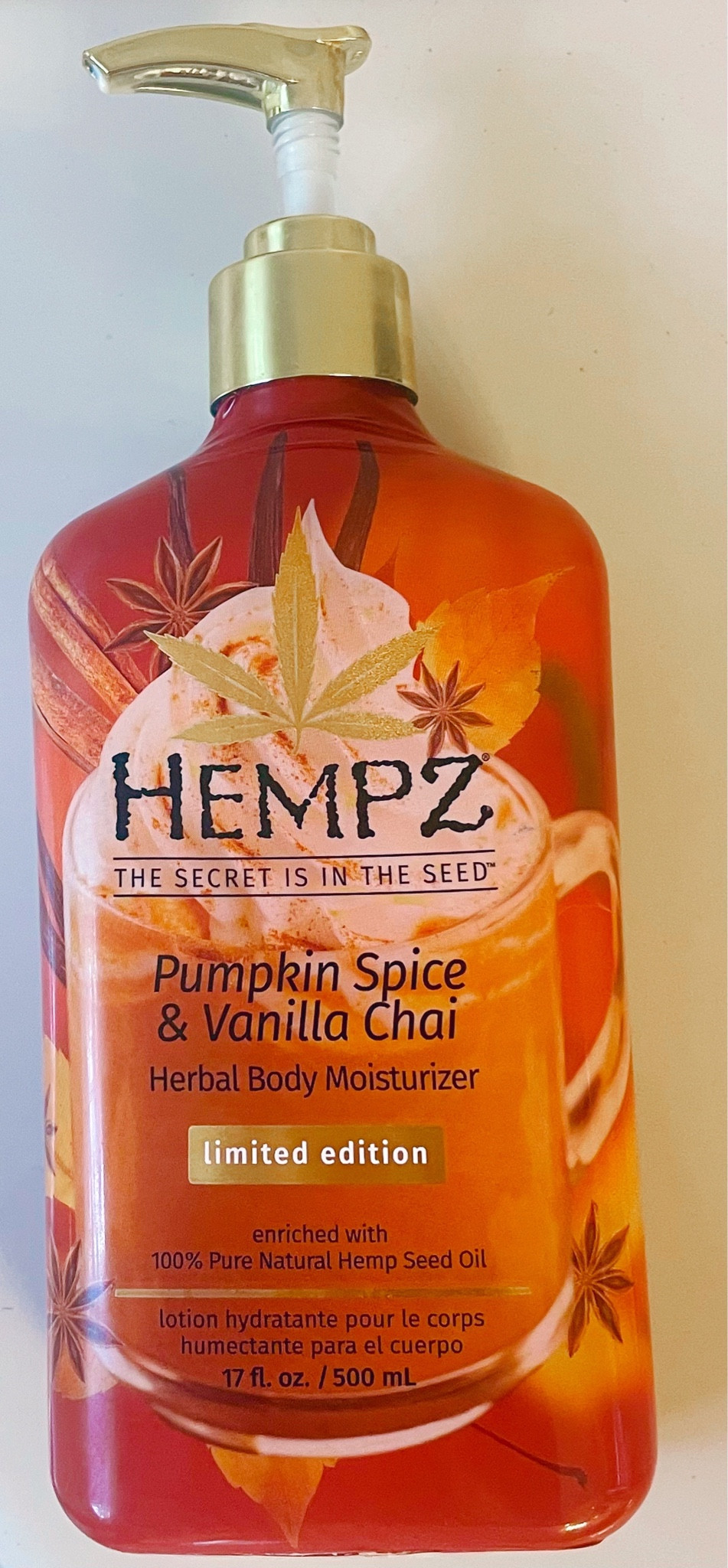 Hempz has a limited edition herbal body moisturizer. Pumpkin Spice & Vanilla Chai, and this stuff smells amazing!! Not only does it smell amazing, but it really moisturizes your skin. The perfect touch of fall! #fall #autumn #hempz #limitededition #pumpkin #vanillachai #herbal #bodymoisturizer 

#LTKSeasonal #LTKbeauty #LTKunder50