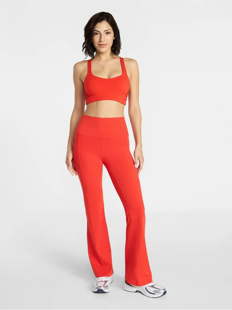 Avia Women's and Women's Plus SoftSculpt Flare Leggings, Sizes XS-4X | Walmart (US)