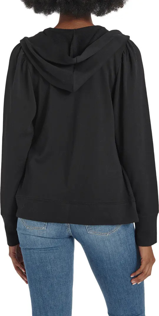 Josephine Puff Sleeve Zip Hoodie | Nordstrom