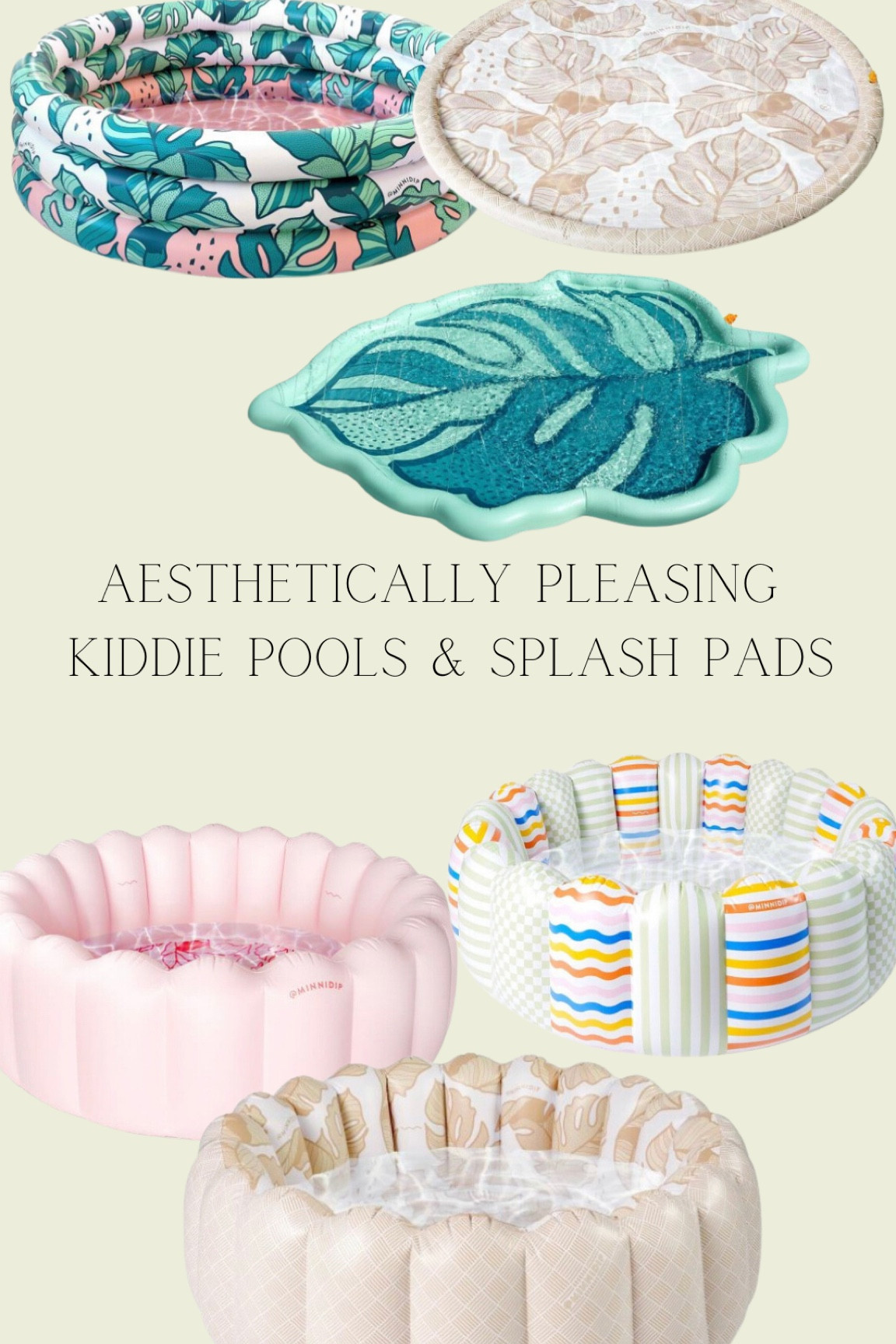 AESTHETIC KIDDIE POOLS & SPLASH PADS 💦🌿✨

#LTKSeasonal #LTKkids #LTKswim