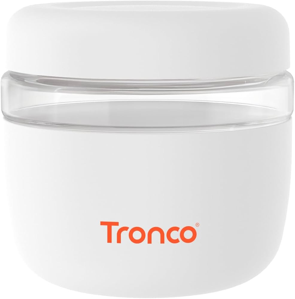 Tronco 24 oz Glass Lunch Bowl Container with Lid, Glass Food Storage Containers, Leak & Spill Pro... | Amazon (US)