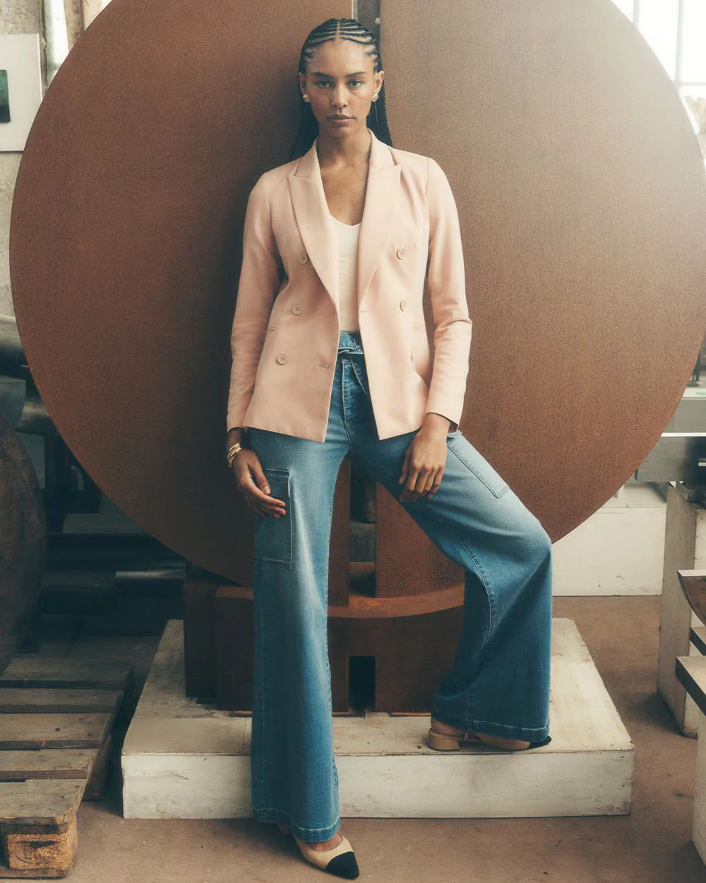 Extra High-Rise Wide-Leg Cargo Jeans | White House Black Market