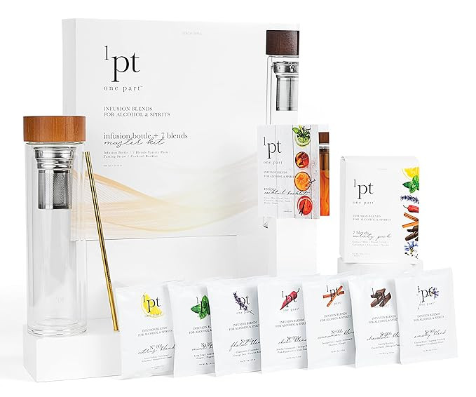 1pt Cocktail Infusion Master Kit - Craft Cocktail Home Bar Infuser Kit w/ Infusion Bottle & Infus... | Amazon (US)