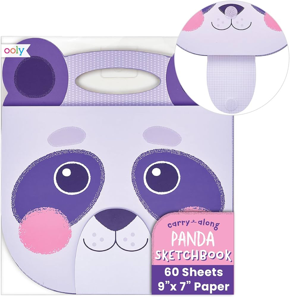 OOLY, Carry Along Sketchbook, Kids Animal Themed Art Book, 60 Blank Perforated Sheets, 9" x 7" - ... | Amazon (US)