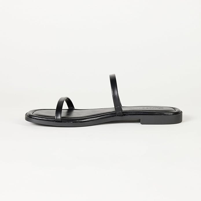 The Drop Women's Paris Square Toe Two Strap Flat Sandal | Amazon (US)