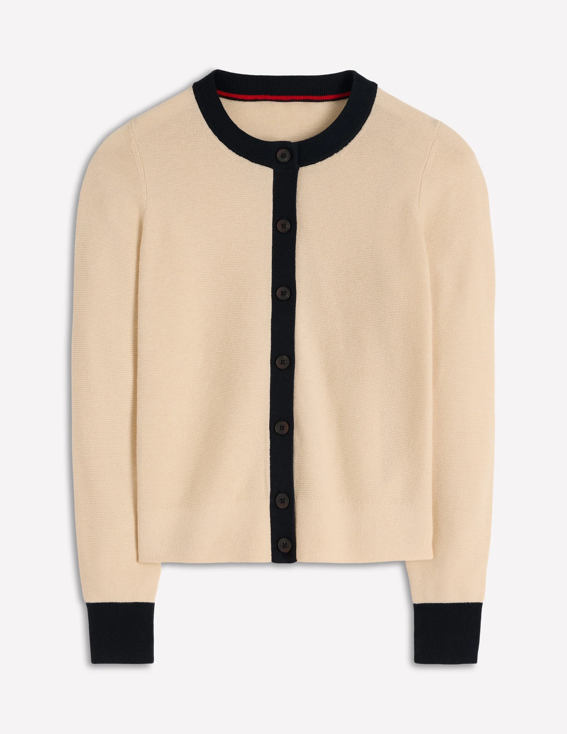 Grace Colour Block Cardigan-Warm Ivory | Boden (US)
