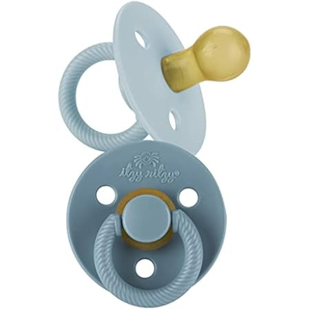 BIBS Colour Baby Pacifier 2-Pack | Made in Denmark | BPA Free Dummy Soother, Round Nipple. Natural R | Amazon (US)