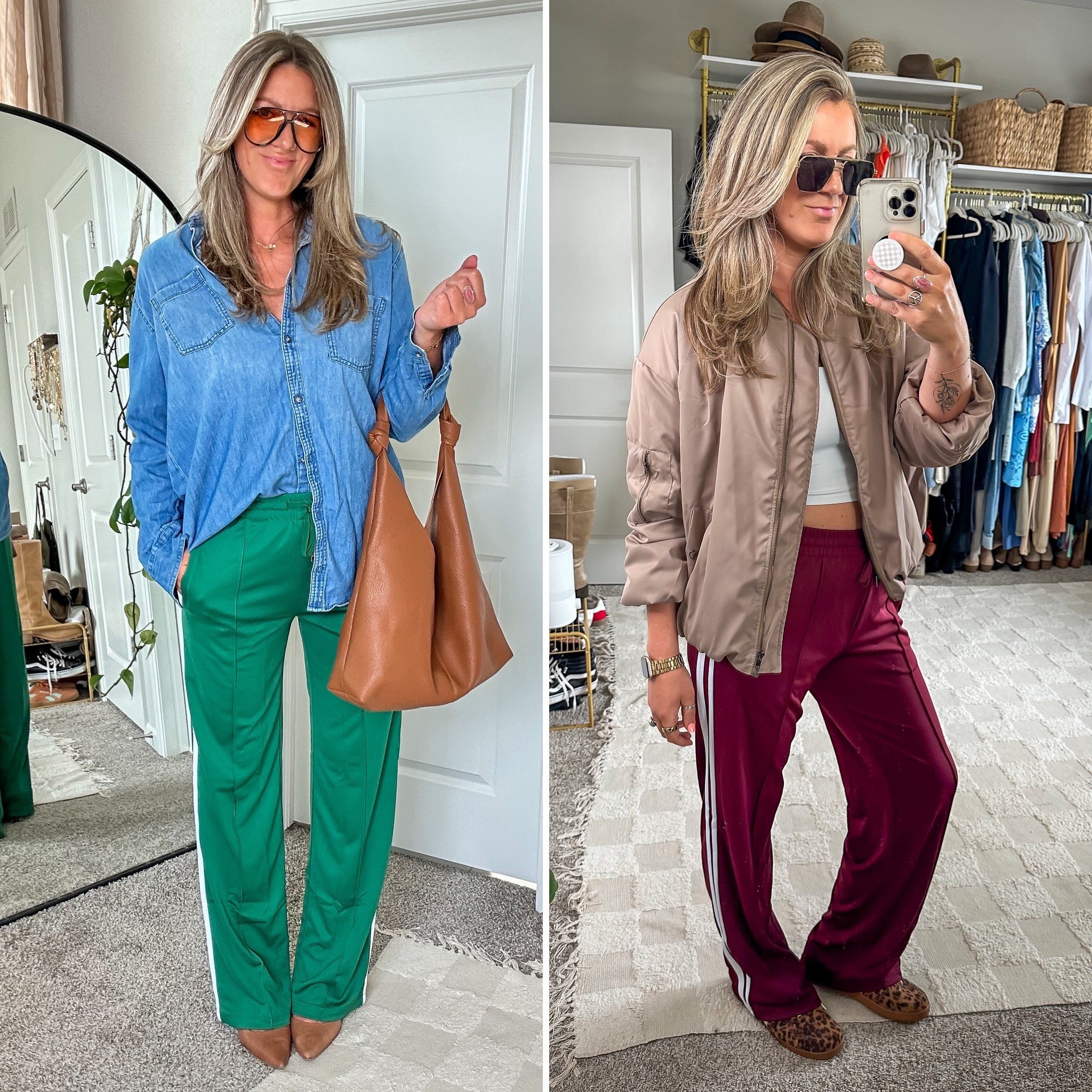 You guys sold out the green 😳 but the maroon is just as good and on sale!! Wearing a large tall (34”) 

#LTKOver40 #LTKMidsize