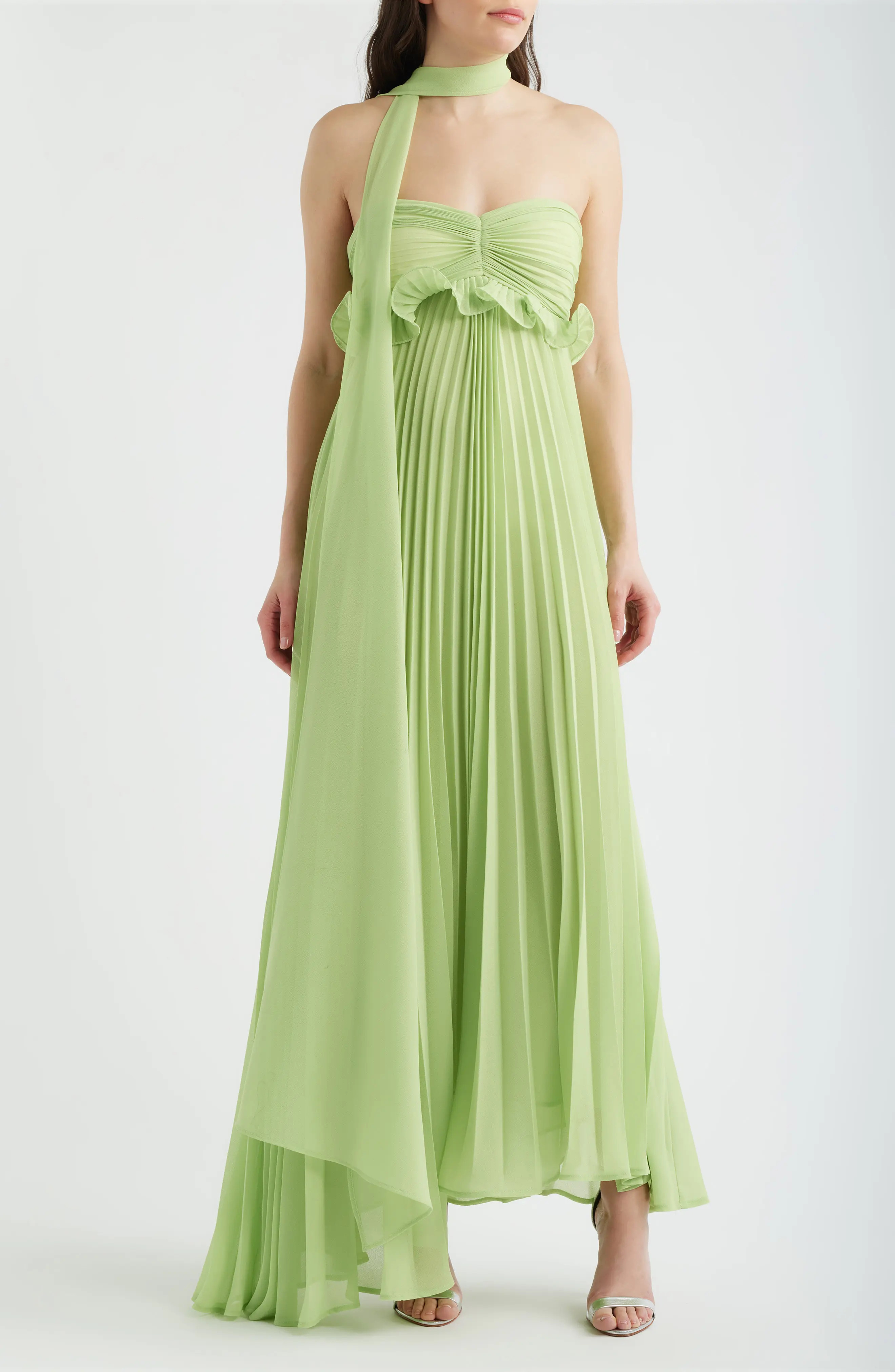 Diana Strapless Chiffon Dress (Women) | Nordstrom | Nordstrom
