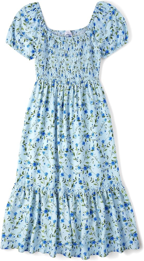 The Children's Place Women's Mommy and Me Matching Short Sleeve Dresses | Amazon (US)