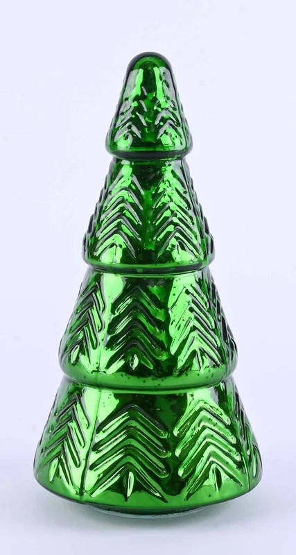 Mercury-Style Glass Christmas Tree Tabletop Decoration, Green, 11.25", by Holiday Time - Walmart.... | Walmart (US)