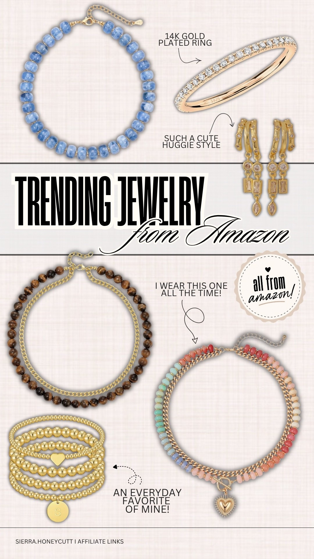 Trending jewelry from Amazon ✨ so many affordable staples in my collection! 

Style, styling, fashion, outfits, jewelry, gold, beaded, trending, affordable, colorful, unique, look for less

#LTKmomlife #LTKgrwm #LTKootd
