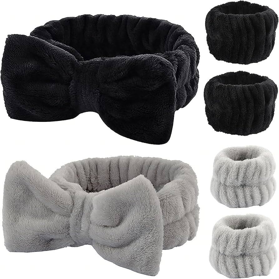 Wrist Towels for Washing Face Spa Wristbands and Headband Microfiber Quick Dry Absorbent Wristban... | Amazon (US)