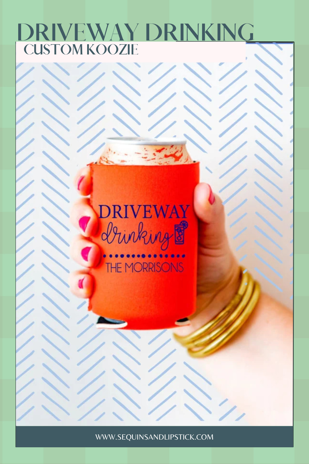 Make driveway hangs and neighborhood get-togethers extra fun with a custom driveway drinking koozie. Personalized with your family name, this koozie is perfect for casual outdoor entertaining, block parties, and everyday hosting. 

 #LTKGiftGuide #LTKHome