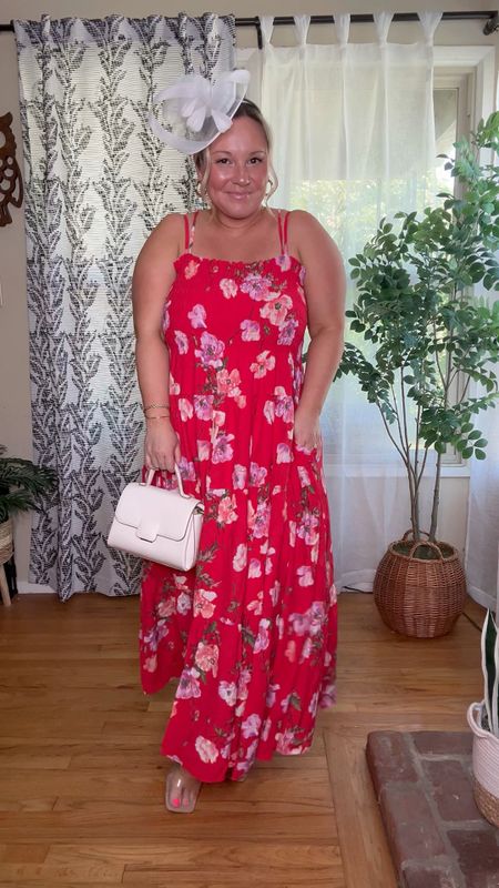 Derby day outfit 
Wearing size large petite in the Abercrombie dress
Spring dress, resort wear, vacation outfit 

#LTKover40 #LTKSeasonal #LTKmidsize