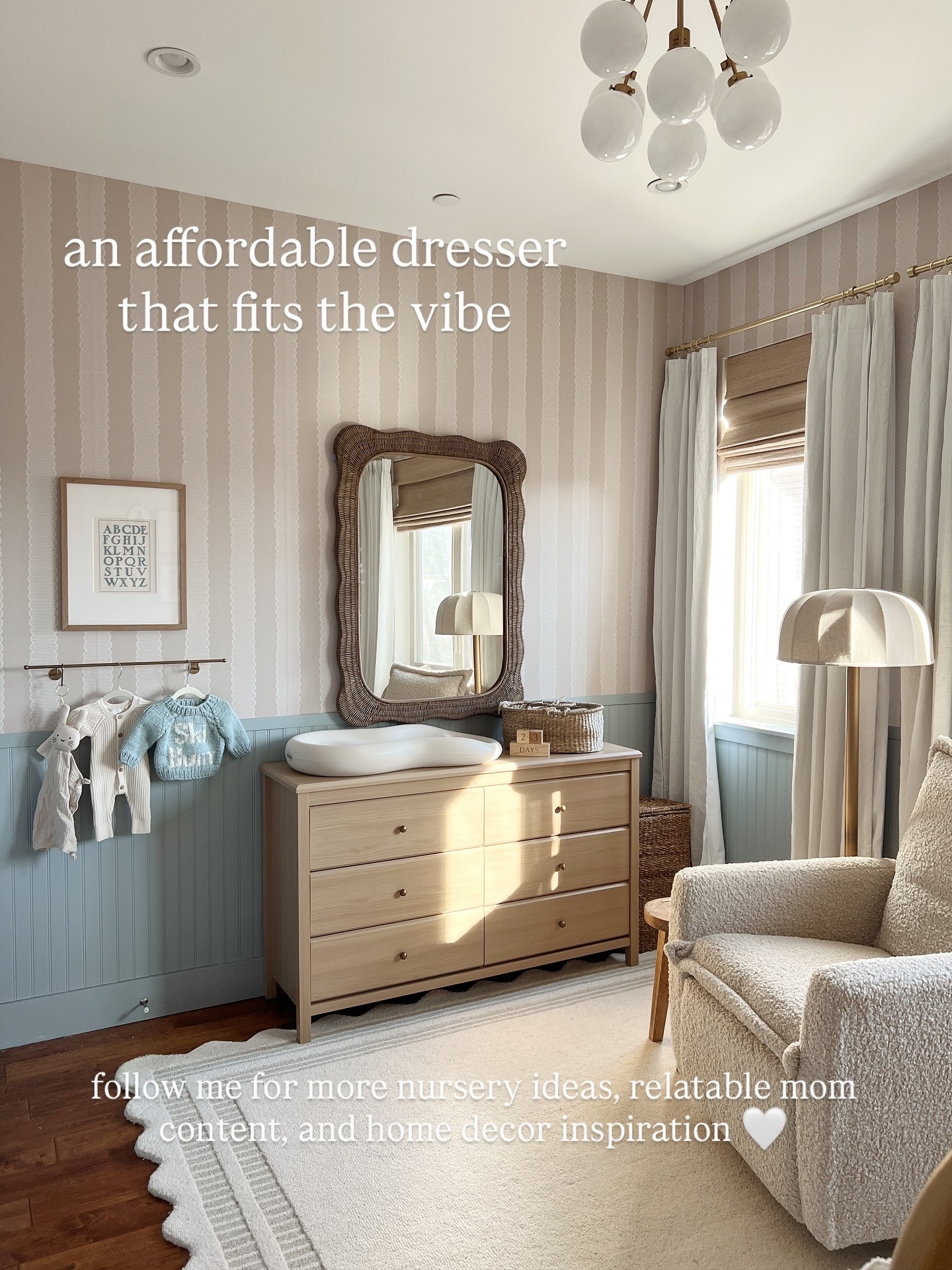 I chose to save money on my sons nursery dresser and I love the choice we made! The color of it is perfect and I changed the hardware to elevate it! 

#LTKBaby #LTKHome