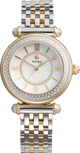 MICHELE Caber Diamond Bracelet Watch, 35mm | Nordstromrack | Nordstrom Rack