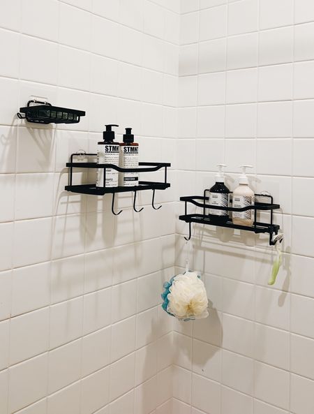 Bathroom organization 101.
-
Amazon Home - bathroom organizer - matte black shower caddy - affordable bathroom update - practical gift - STMNT men’s grooming shampoo and conditioner - Bondi Boost hair growth shampoo and conditioner

#LTKunder50 #LTKGiftGuide #LTKhome